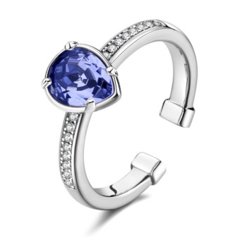 Anello Donna Brosway Argento 925 Collezione Tring Con Cristallo Swarovski E Zirconi – G9TG47, Regolabile