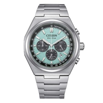 Citizen Orologio Uomo Eco-Drive Titanio - Carica Alla Luce, Cronometro, Data, Multifunzione - Quadrante Nero, Cassa 40mm