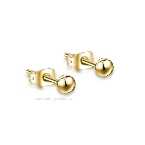 Orecchini a cerchio con 3 pendenti - argento 925 - Giura Milano