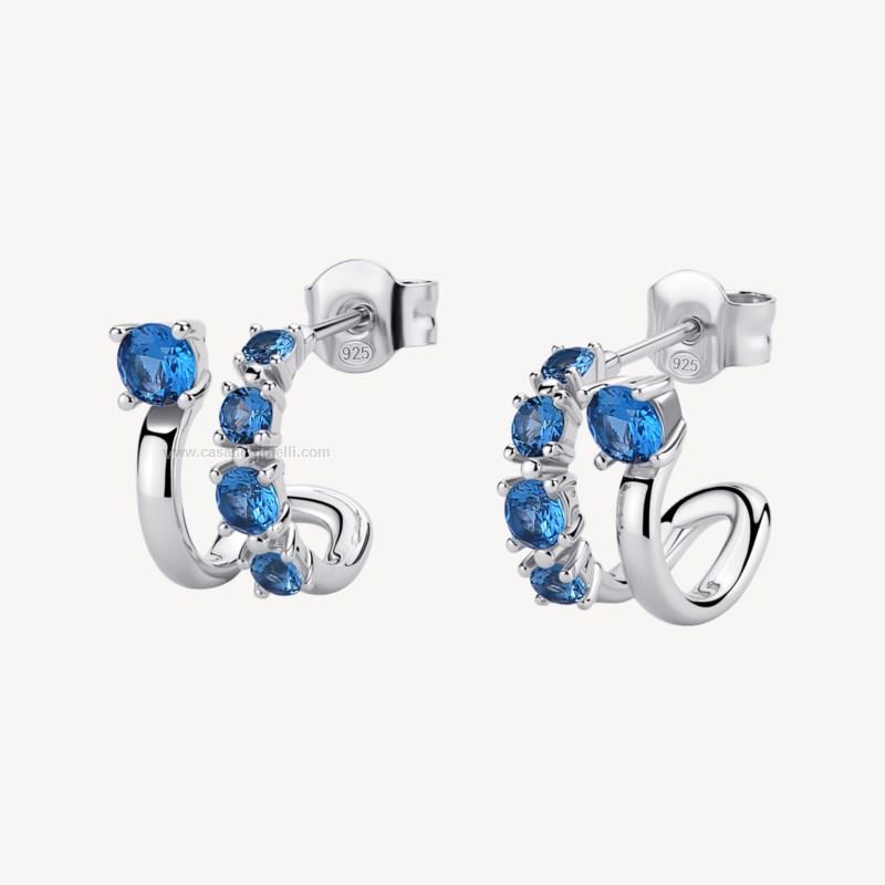 Brosway Orecchini Kate Argento 925 Con Zirconi | Passion Ruby E Trasparenti | Collezione Fancy - FPR15