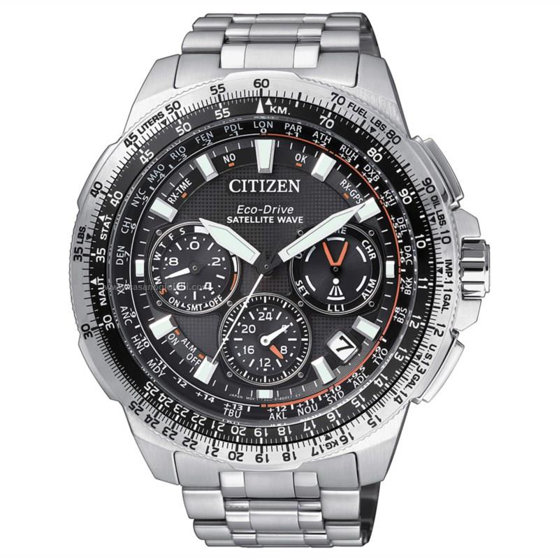 Orologio Eco drive Uomo CITIZEN Satellite wave gps Cc9020-54e Multifunzione  47 mm Titanio Satellitare - Gioielleria Casano