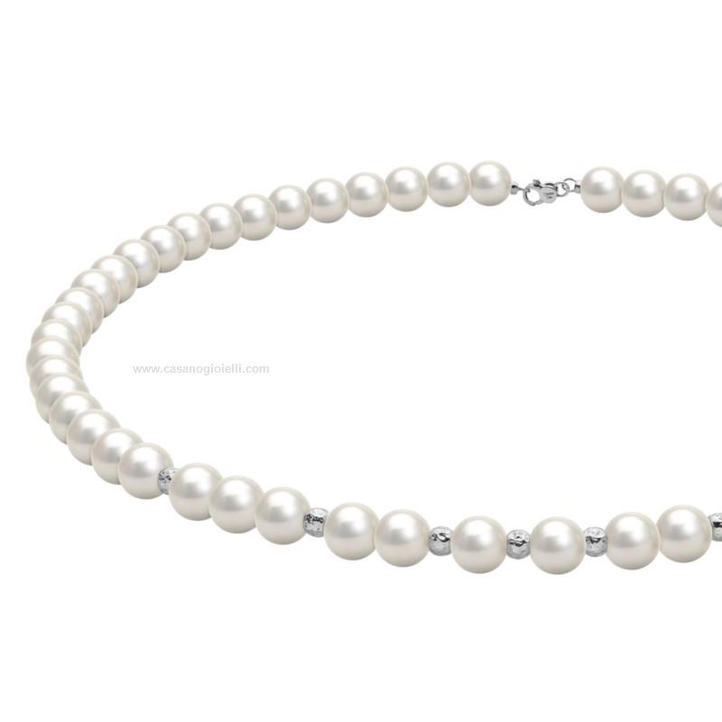 Collana Donna DONNA ORO Perle Dpcg7957 Oro 750°° Perle Oro bianco 750/°°  Perle - Gioielleria Casano