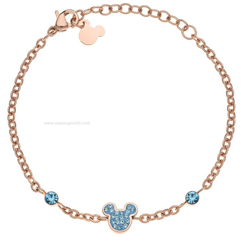 Bracciale Bambina DISNEY Bracelet B600590prql-b.cs Acciaio Cristalli  swarovski Acciaio rosa Cristalli - Gioielleria Casano