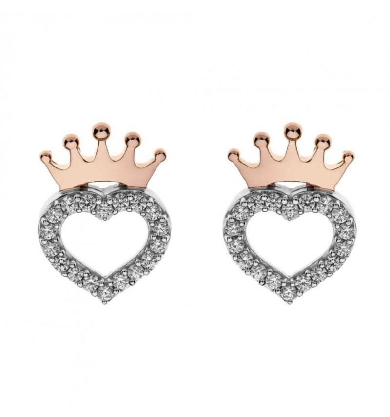 Orecchino Bambina Cerchio Argento 925 Con Cuore Miore: Gioiello Artigianale Per Bambine