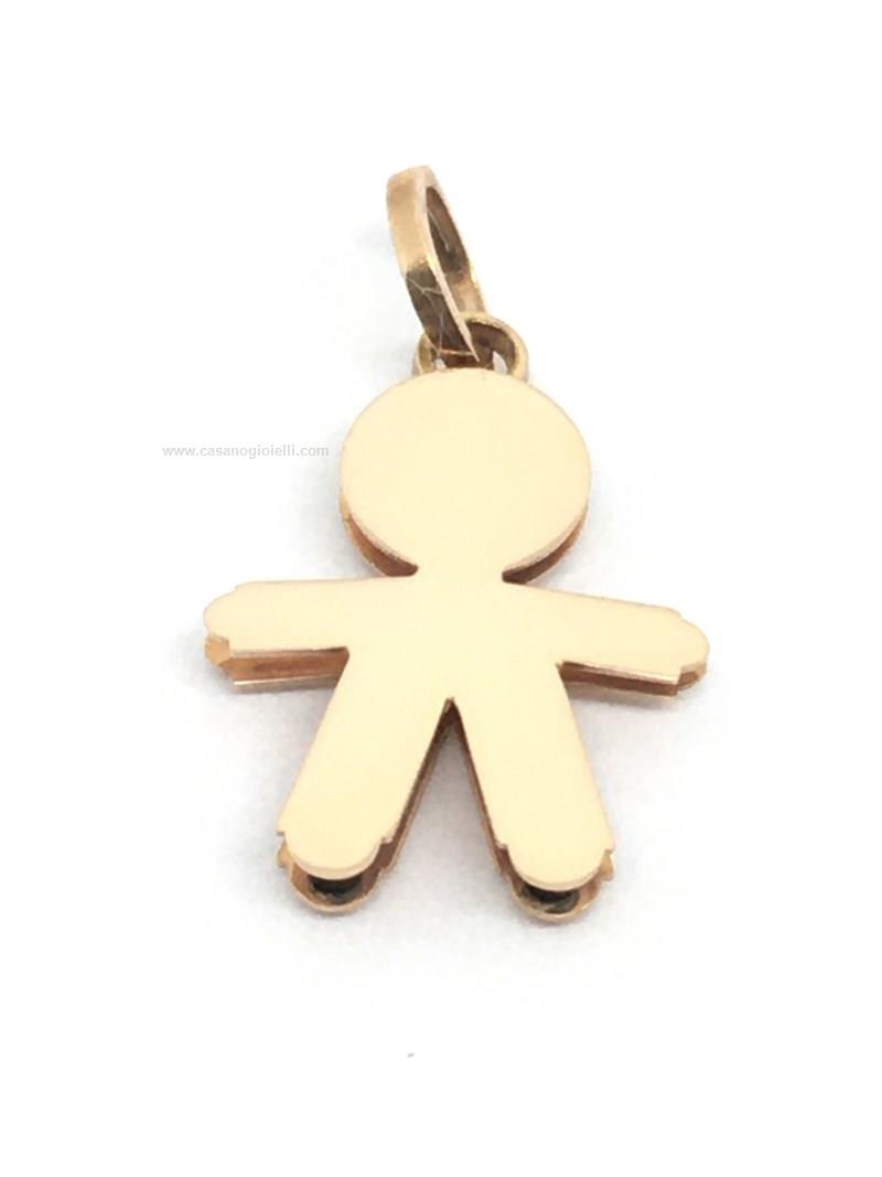 Collana Con Ciondolo In Oro Giallo 9 Carati (375) – Gioiello Donna Elegante, Fatto A Mano, Con Certificato – Regalo In Confezione Lusso