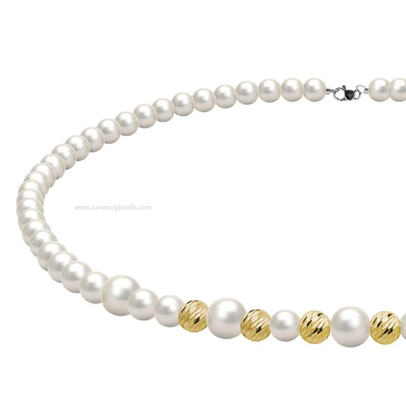 Collana Donna DONNA ORO Perle Dpcg8188 Oro 750°° Perle Oro giallo 750/°°  Perle - Gioielleria Casano