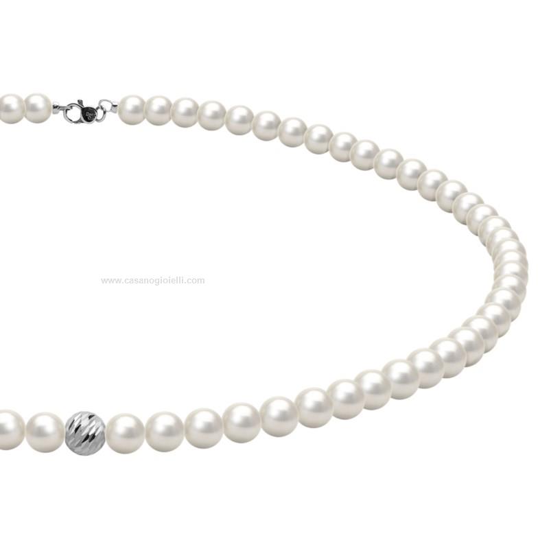 Collana Donna DONNA ORO Perle Dpcg8242 Oro 750°° Perle Oro bianco