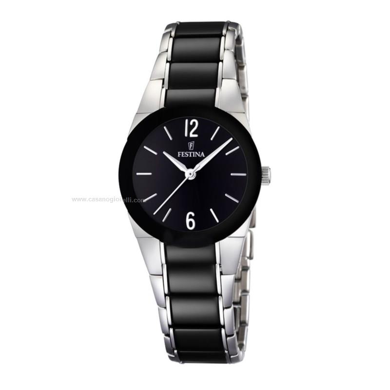 Orologio Quarzo Donna FESTINA Ceramica F16534/2 Solo tempo 30 mm Acciaio -  Gioielleria Casano