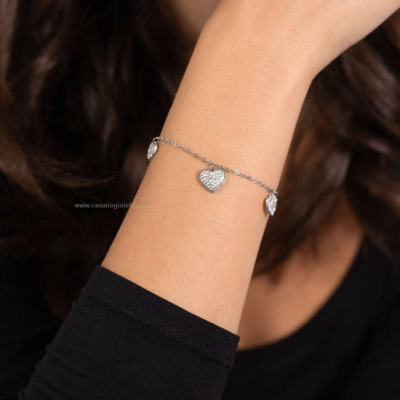 Bracciale Donna Morellato COSMO In Acciaio Oro E Cristalli – Segni Zodiacali Fuoco – SAUM15 – 16+3 Cm