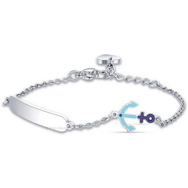 Bracciale Bambino Luca Barra Bracelet Jb121 Acciaio Smalto Acciaio