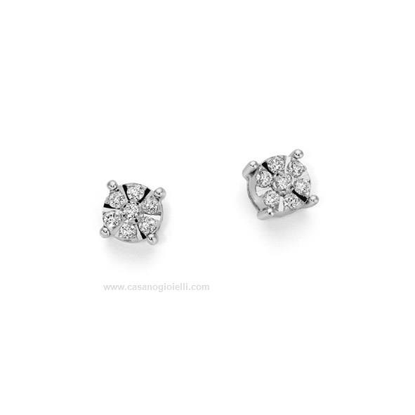 Orecchini Donna Oro 9K (375) - Design Elegante Italiano, Gioiello Di Lusso In Confezione Regalo