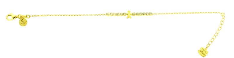 Bracciale Donna In Argento 925 Con Angelo Custode E Zirconi | Regolabile 16.5-21 Cm | Regalo Portafortuna